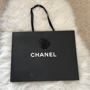 Large Chanel holiday paper bag
